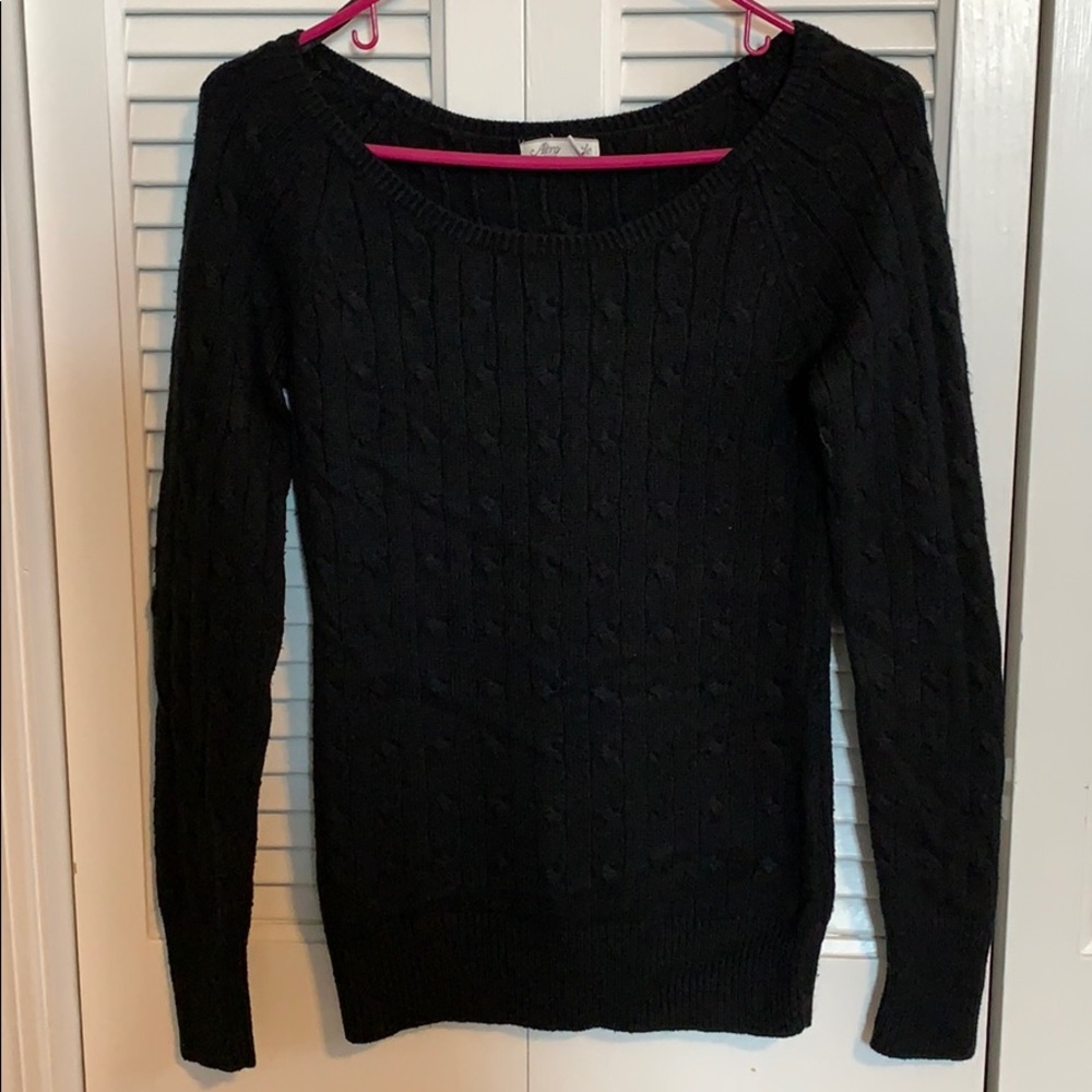 Aero Black knit sweater